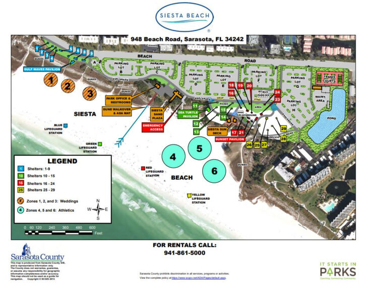 Siesta Key Public Beach Access Map