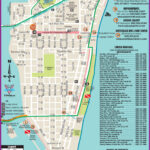 South Beach Restaurant And Sightseeing Map Viajes A Miami Guia