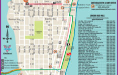 South Beach Restaurant And Sightseeing Map Viajes A Miami Guia