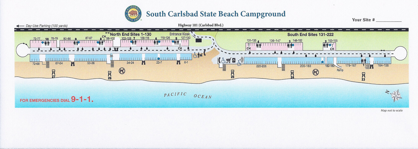 South Carlsbad State Beach Campsite Photos Info Reservations