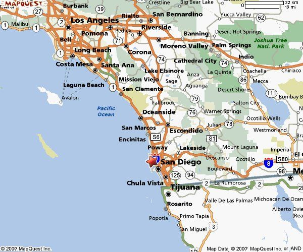 Southern California Beach Cities Map Los Angeles County Orange 