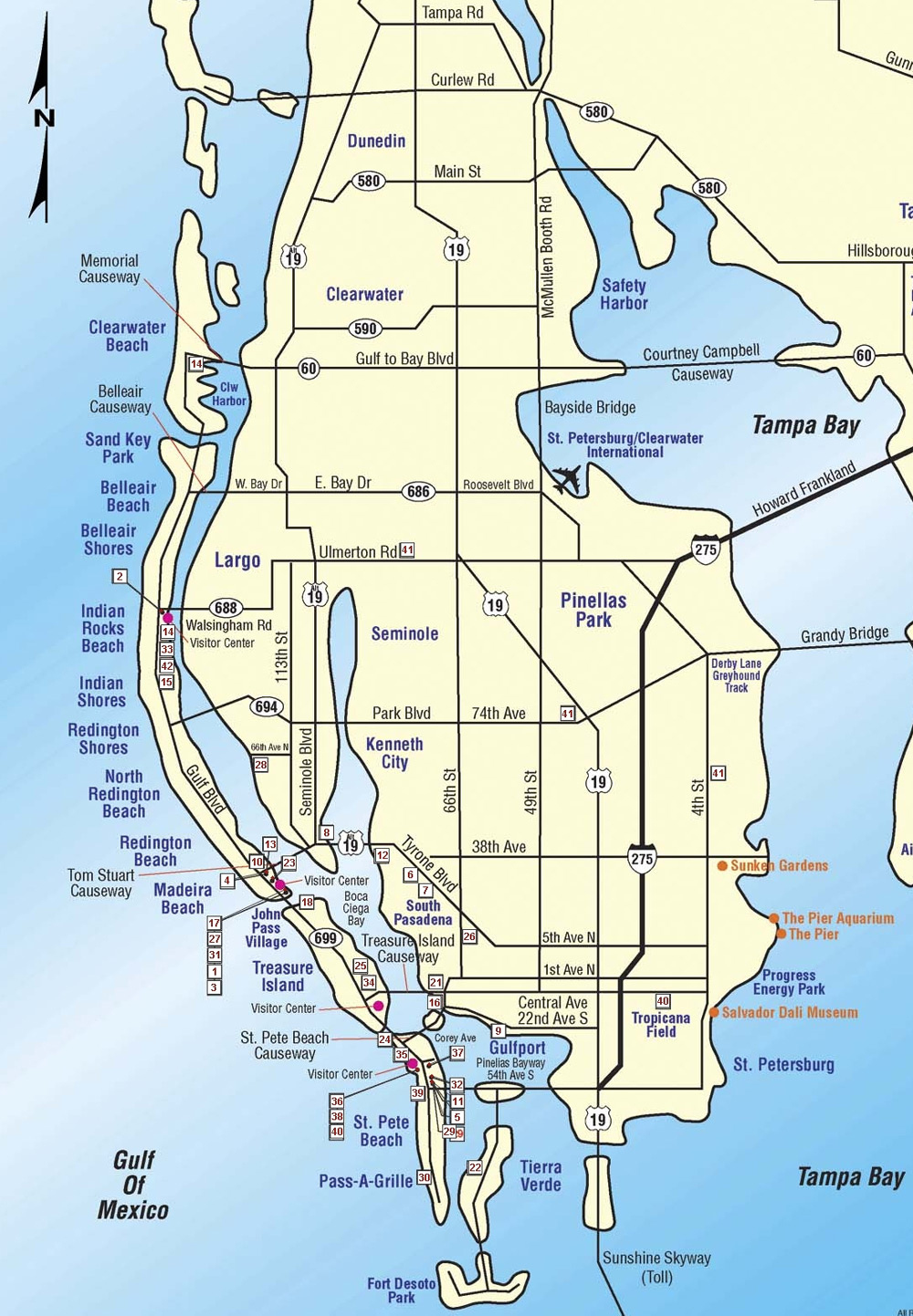 St Pete Beach Florida Map Printable Maps