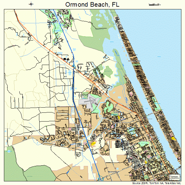 Street Map Of Ormond Beach Florida