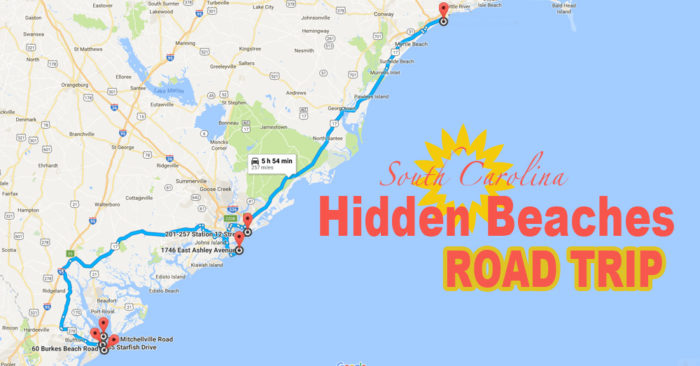 Map Of Beaches In Sc