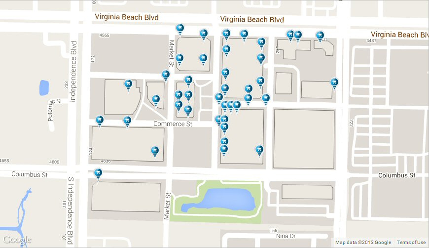 Virginia Beach Map Center | Beach Map