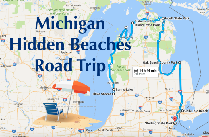 Map Of Michigan Beach Towns