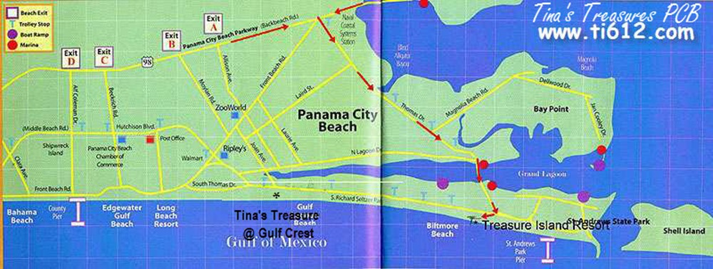 Tina s Treasure Island Panama City Beach FL