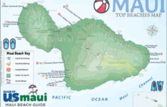 Top 10 Beaches On Maui Best Of Maui Beach Map