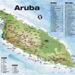 Tourist Map Of Aruba Aruba Tourist Map Aruba Map Aruba Travel