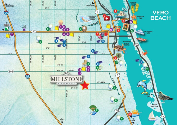 Vero Beach Map City Printable