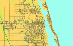 Vero Beach Florida Color Map Poster By Tdjacks Vero Beach Florida