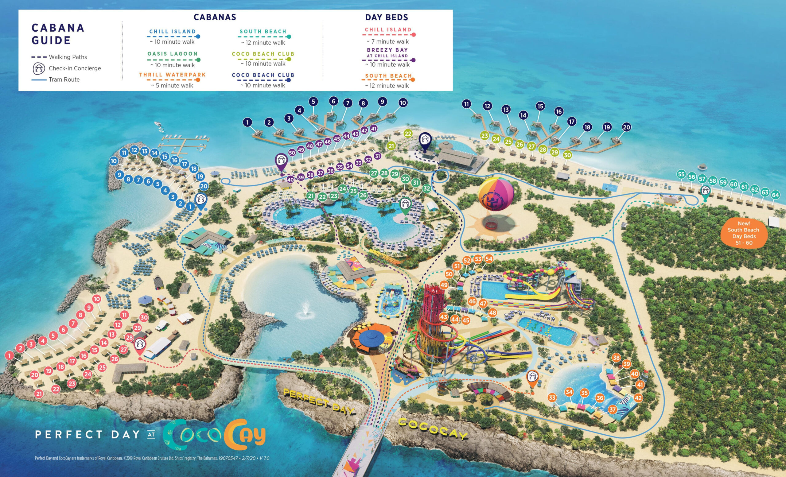 View The 2020 Perfect Day At CocoCay Cabana Map Royal Caribbean Blog