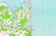 Vintage Map Of Bethany Beach Delaware 1954 Posters By BravuraMedia