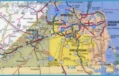 Virginia Beach Map Tourist Attractions TravelsFinders Com