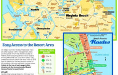 Virginia Beach Tourist Map Virginia Beach Chesapeake Beach