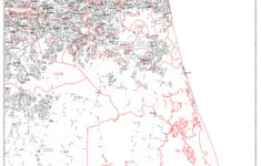 Virginia Beach Virginia Zip Code Wall Map Red Line Style By MarketMAPS