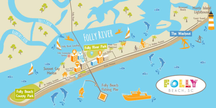 Folly Beach Map