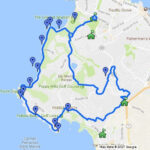 Visitor Guide Map To The 17 Mile Drive In Pebble Beach California