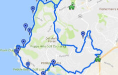 Visitor Guide Map To The 17 Mile Drive In Pebble Beach California