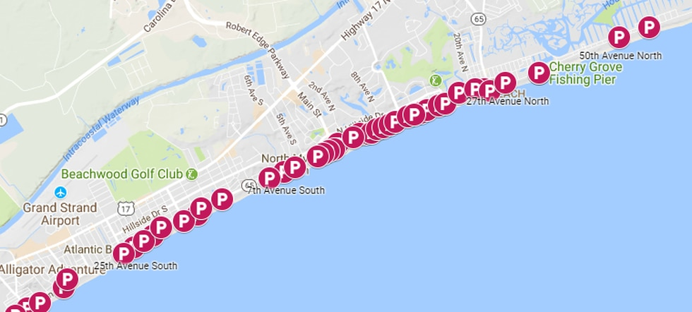 Website Provides Information On Free Parking In North Myrtle Beach