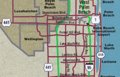 West Palm Beach Florida Map Of City In FL