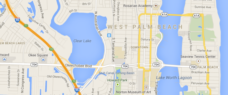 West Palm Beach Map Of Real Esate