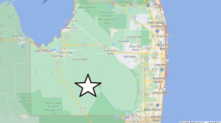Map Palm Beach Florida