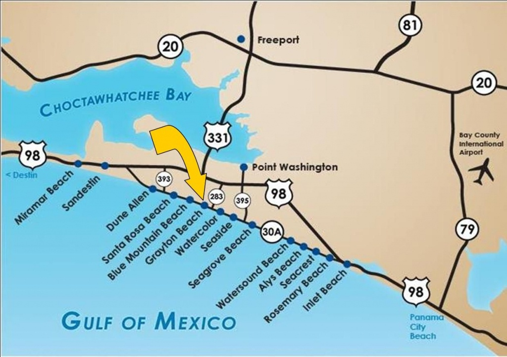 Where Is Seagrove Beach Florida On A Map Printable Maps