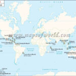 World Beaches Map Showing The Most Popular Beaches Of The World