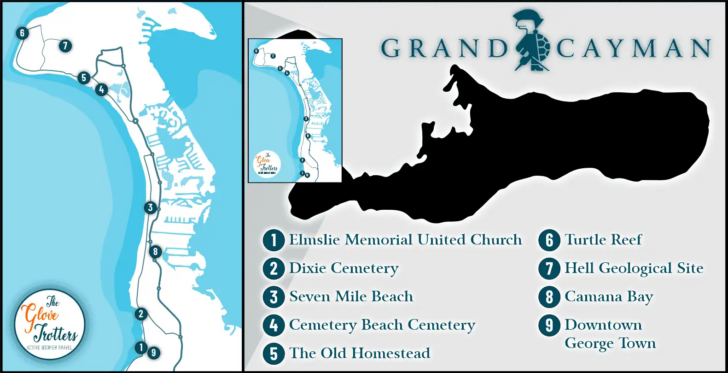 7 Mile Beach Grand Cayman Map
