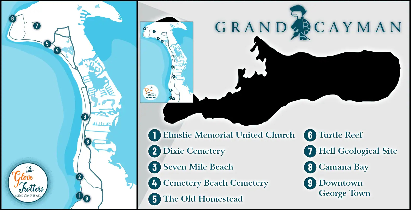 10 Things To See On The West Coast Of Grand Cayman - The inside 7 Mile Beach Grand Cayman Map