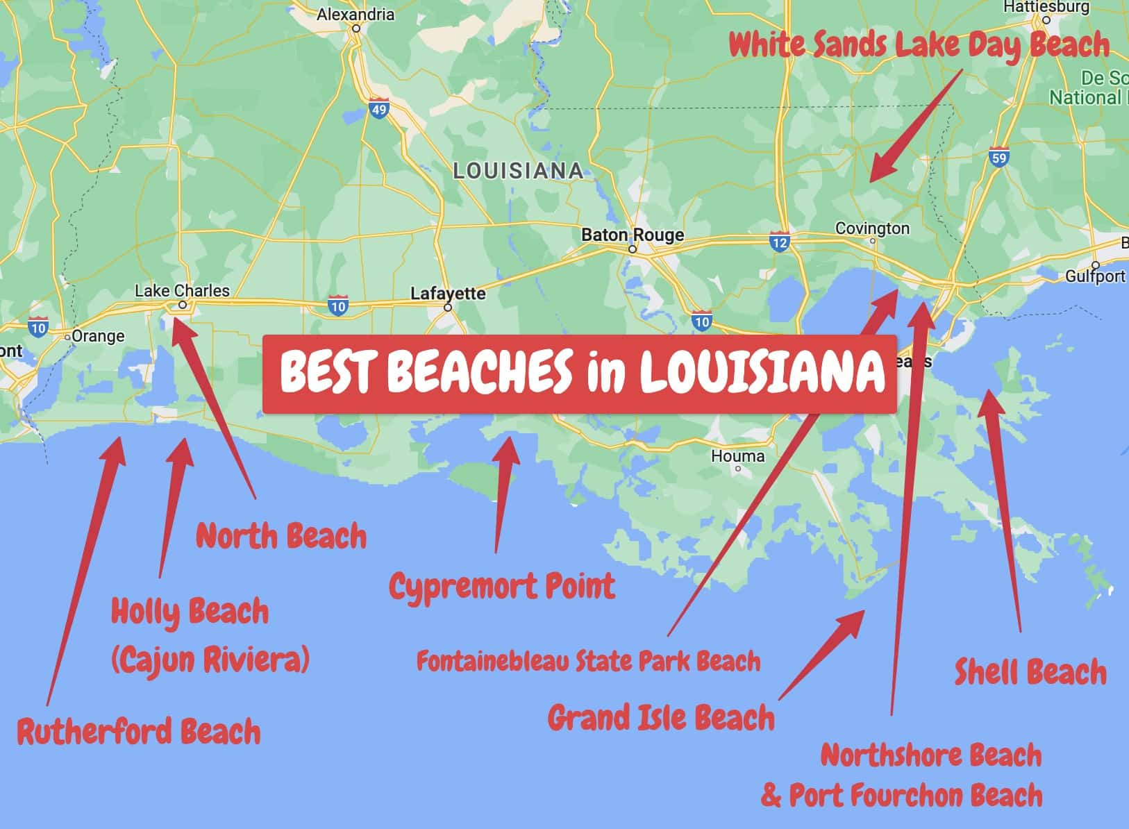 11 Best Beaches In Louisiana To Visit In 2023 within Map Of Beaches In Louisiana