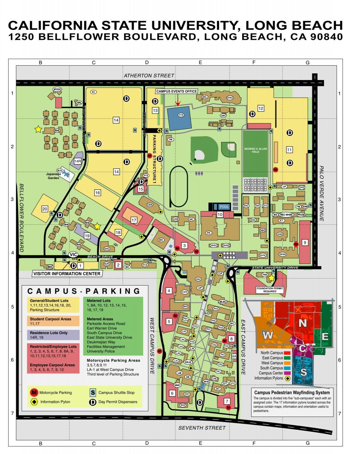 1250 Bellflower Boulevard, Long Beach, Ca 90840 - California State within Cal State University Long Beach Map