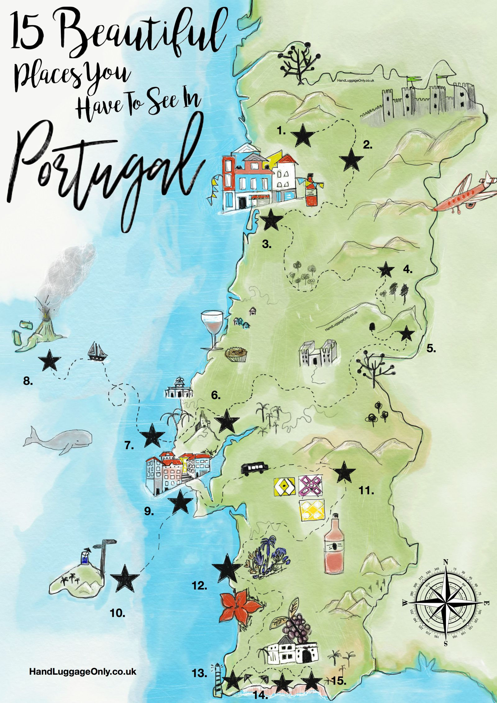 15 Stunning Places You Have To See In Portugal - Hand Luggage Only intended for Best Beaches In Portugal Map