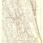1937 Topo Map Of Crescent Beach Florida Quadrangle   Etsy In Map Of Crescent Beach Fl