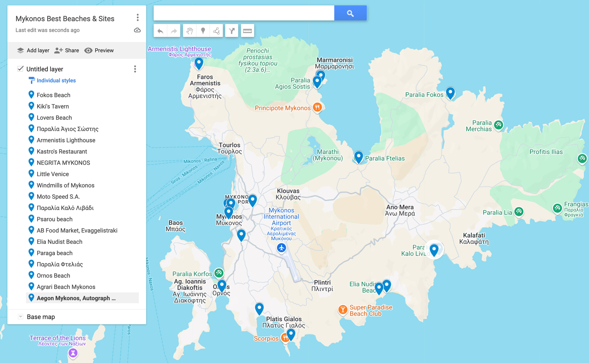 20 Best Beaches And Must-See Places In Mykonos, Greece In 2025 regarding Map of Beaches in Mykonos