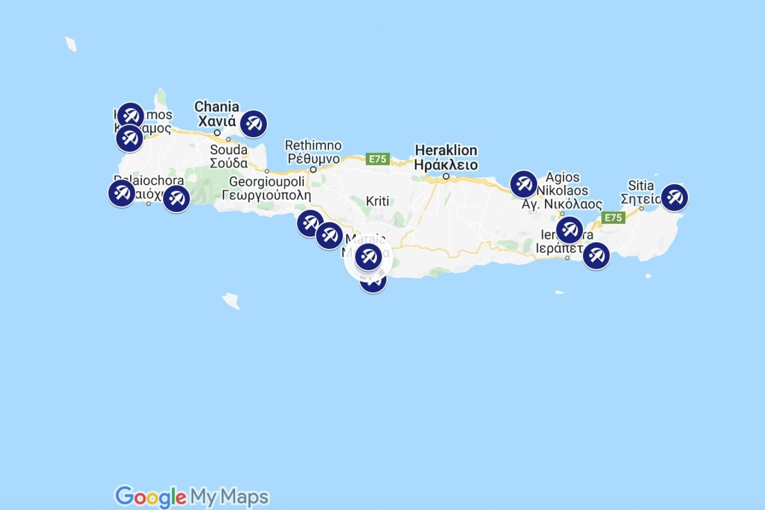20 Best Crete Beaches To Visit in Best Beaches in Crete Map
