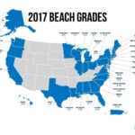 2017 State Of The Beach Report Card With Regard To Map Of United States Beaches