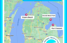 5 Must-Visit Michigan Beaches For 2025 - My Michigan Beach And Travel inside Lake Michigan Beaches Michigan Map