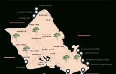 8 Oahu Maps With Points Of Interest for North Shore Oahu Map Beaches