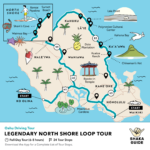 8 Oahu Maps With Points Of Interest With Regard To North Shore Oahu Map Beaches
