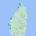 9 Incredible Beaches In St. Lucia For Epic Beach Bumming Throughout Beaches In St Lucia Map