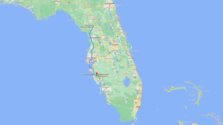 Florida Map of Gulf Coast Florida Map of Gulf Coast