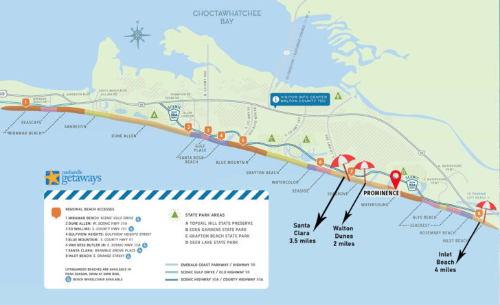 Panama City Beach Access Map