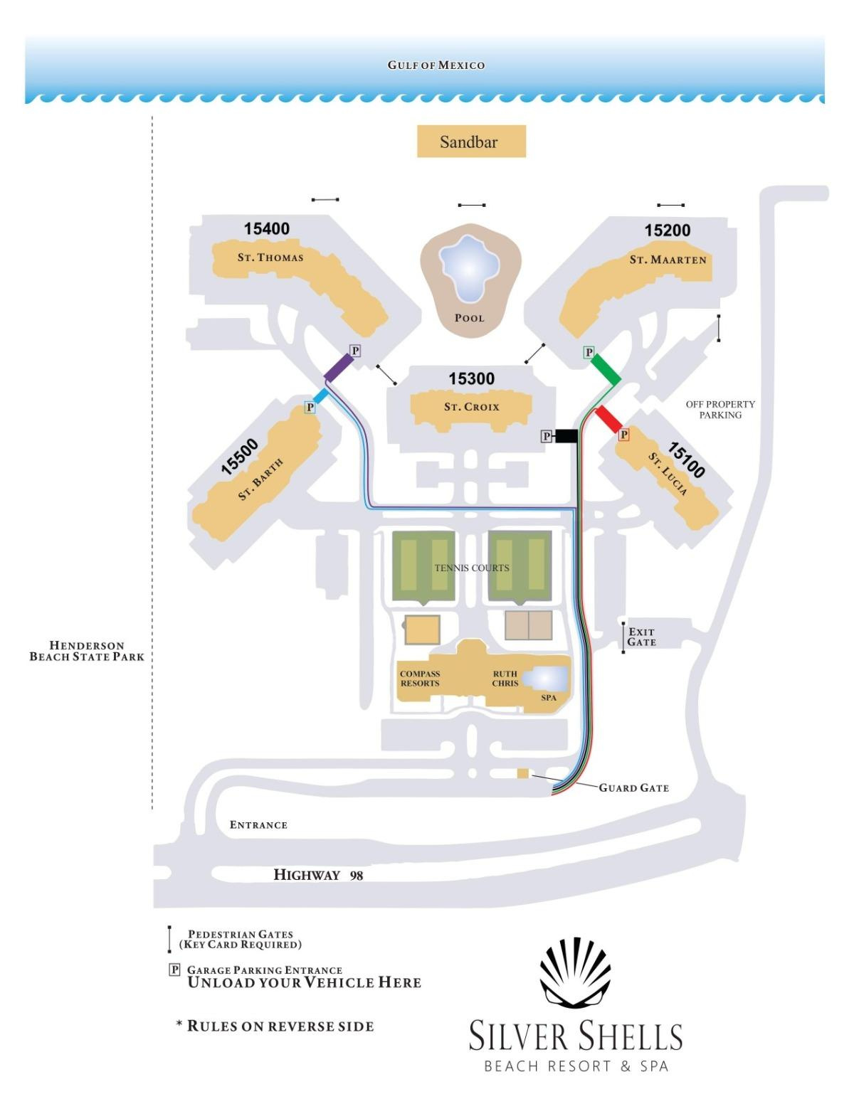 About The Resort | Silver Shells Beach Resort &amp;amp; Spa for Map of Silver Shells Beach Resort