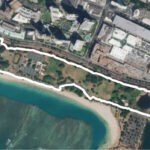 Ala Moana Beach In Hawaii | Walking Map Pertaining To Map Of Ala Moana Beach Park