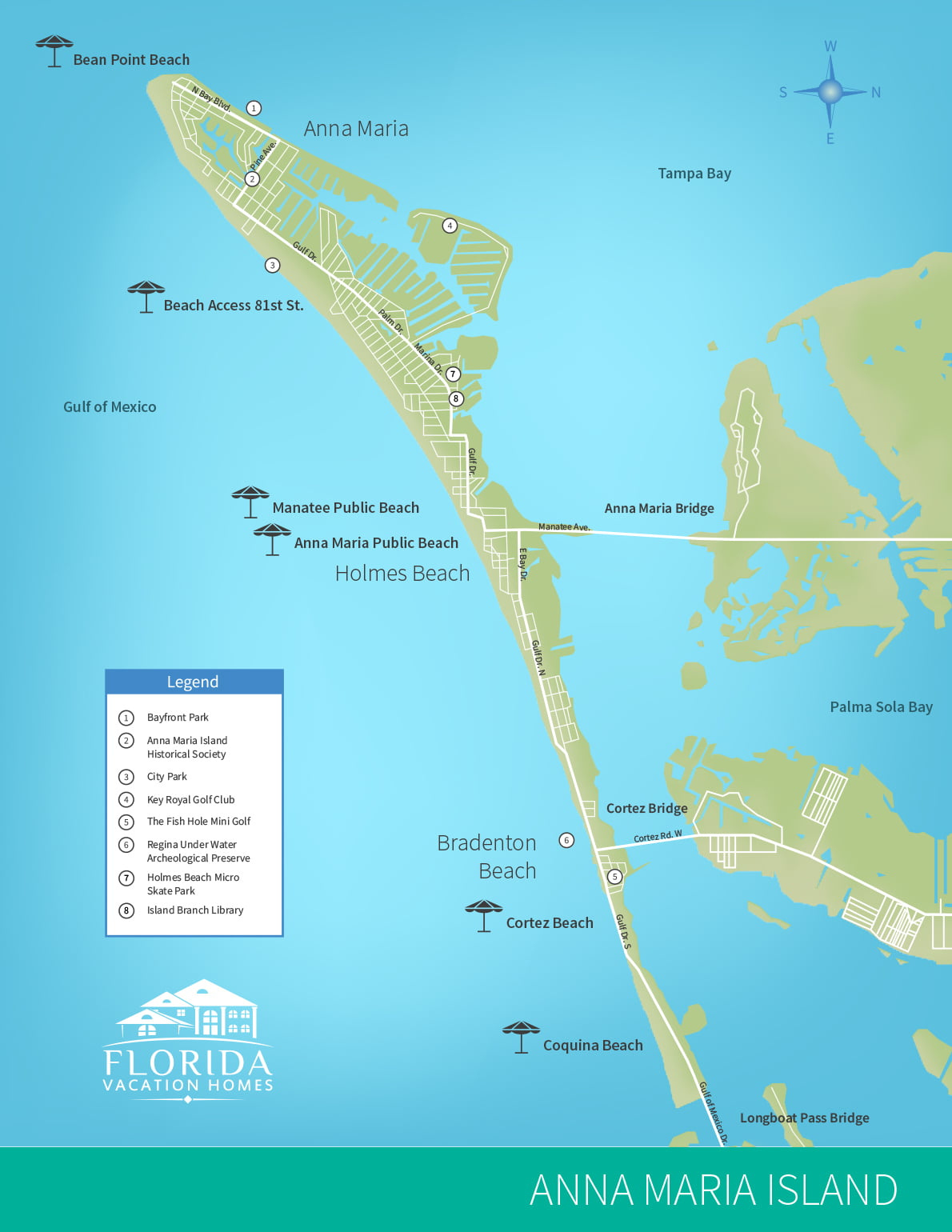 Anna Maria Island | Gulf Coast Area Maps | Florida with Anna Maria Island Map of Beaches
