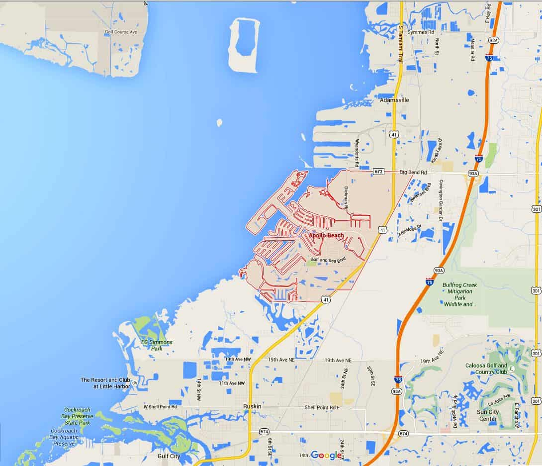Apollo Beach, Fl Communities - Tampahomessold with regard to Apollo Beach Fl on Map