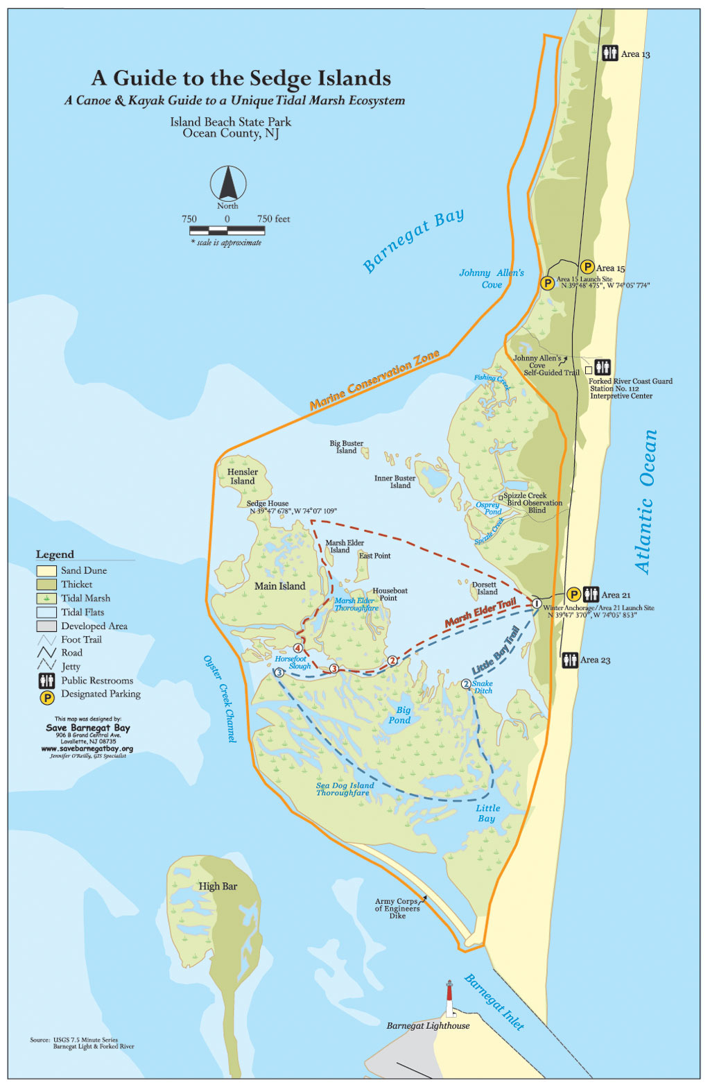 Arcnews Fall 2003 Issue -- New Jersey Ngos Experience The Power Of Gis with Island Beach State Park New Jersey Map