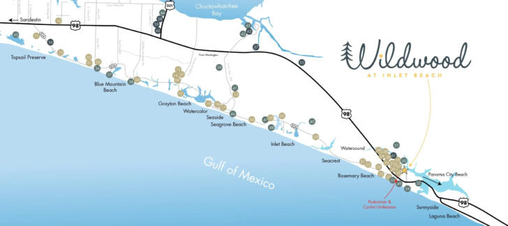 Map of Inlet Beach Florida